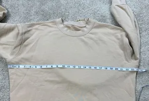 Lululemon Perfectly Oversized Crewneck Sweatshirt Cotton Terry in Cafe Au Lait 6 thumbnail 14
