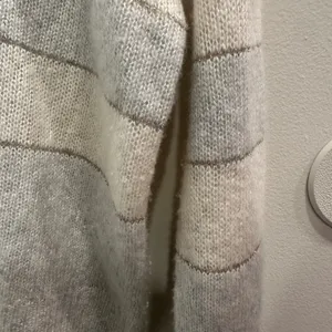 Rails Mist Ivory Glitter Stripe Ellise Sweater Cashmere‎ Silk Blend XS Luxe Cozy thumbnail 5