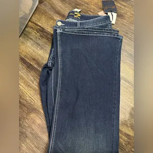 7 For All Mankind Dark Blue Flare Jeans thumbnail 5