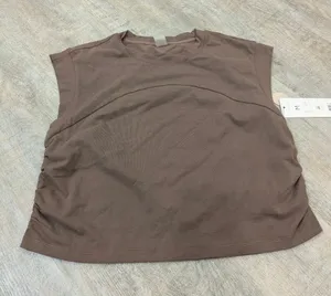 NWT Harmony Balance Sleeveless Top Size Medium Tan thumbnail 1