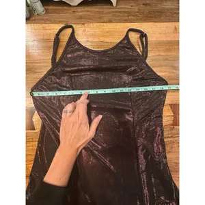 Hute by Shein Brown Shimmer Backless Maxi Dress Large thumbnail 7