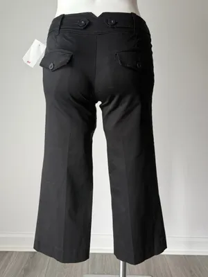 H&M Black Cropped Dress Pants thumbnail 9