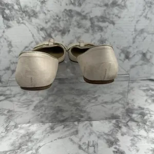 Valentino Garavani Bow Ballet Flats Size 38.5/7.5 Blush Pink Nude Nubuck Leather thumbnail 5