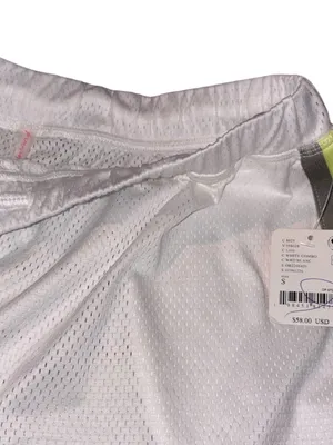 NWT Free People Movement When In Venice Mesh Shorts Small White Combo thumbnail 8
