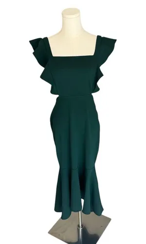 Petal & Pup - Yvonne Hi Low Backless Midi Dress Sz L thumbnail 3
