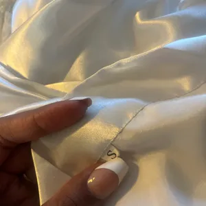 SheIn White lace robe with satin lining thumbnail 3