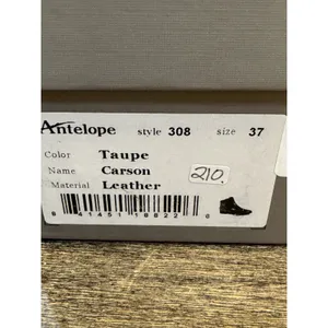Antelope Carson‎ Bootie Size 37 US 6-7 Taupe Brown Metallic Insert Distressed thumbnail 15
