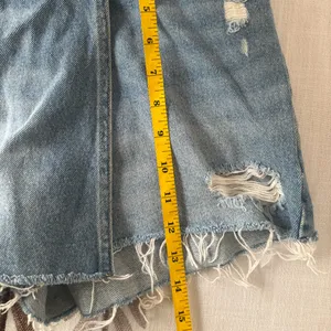 Zara Blue Distressed Denim Skort thumbnail 8