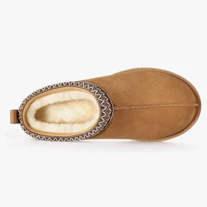 Cozy Tan Suede Women's Slippers Size 6.5 thumbnail 5