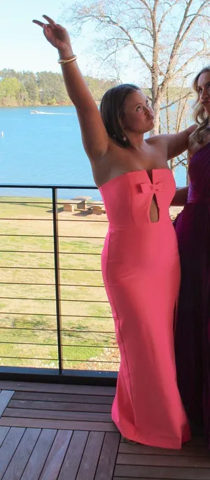 Pink Formal Dress Size 6 thumbnail 2