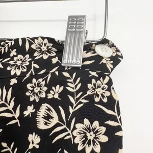 Ralph Lauren Womens Black Floral Rayon Cottagecore A-Line Wrap Midi Skirt 12 thumbnail 2