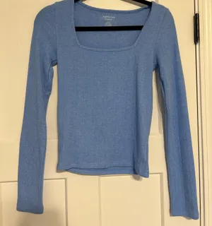 American Eagle Blue Top Long Sleeve thumbnail 1