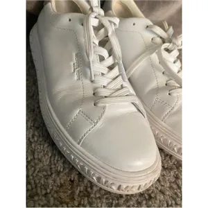 Michael Kors White Leather Low-Top Lace-Up Sneakers thumbnail 5