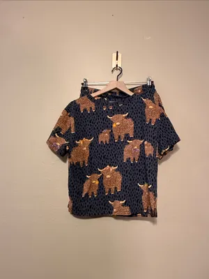 Next Hamish The Highland Cow 100% Cotton Pajama Set Size Small thumbnail 2