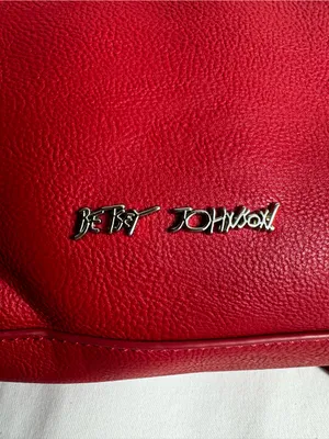 Betsey Johnson Red Crossbody Bag with White Lip Print thumbnail 4