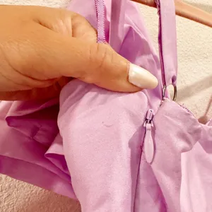 NWT Anthropologie Atsu Sally Bow One Shoulder Maxi Dress Lilac Purple XXS thumbnail 14