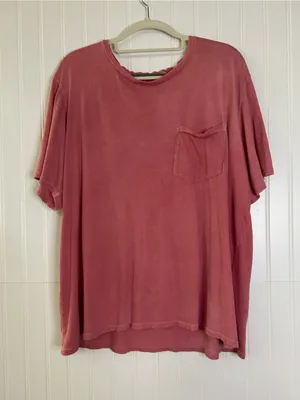 Marine Layer Pink Short-Sleeve Pocket Tee Size Large thumbnail 1
