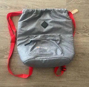 American Red Cross Gray Insulated Drink Cooler Backpack Red Straps NWT O+ Logo thumbnail 1