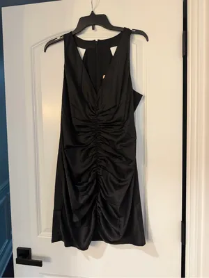 Hutch Ruched V-Neck Mini Dress thumbnail 2