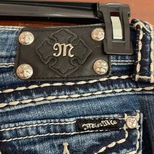 Miss Me Blue Boot Cut Jeans with Classic Fading thumbnail 3