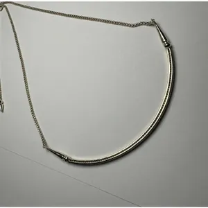Kendra Scott Scottie CZ Cubic Zirconia Curved Choker Necklace Gold Tone thumbnail 7