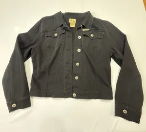 Judy Blue Women's Black Denim Jean Jacket Style No. 711 Size XL thumbnail 1