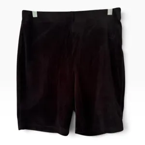 Juicy Couture Pink/Black Velour Biker Shorts Women’s Medium Set thumbnail 4