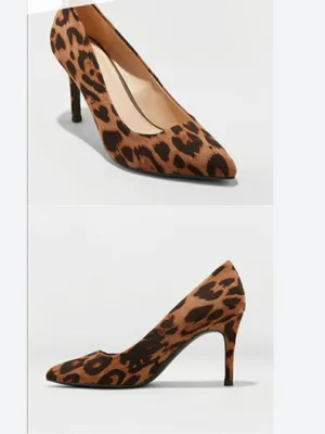 Target Leopard Print Pointed Toe Pumps - Brown & Black size 9 thumbnail 2