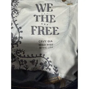 We The Free People CRVY Gia High Rise Wide-Leg Baggy‎ Jeans Women's Size 33 thumbnail 12