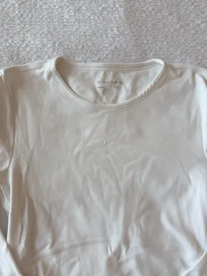 Cropped Butter Long Aritzia Crewneck Sleeve Shirt thumbnail 6