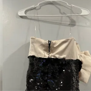 HOUSE OF CB Holly Sequins Strapless Bow Dress XS thumbnail 10