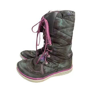 Merrell Pechora Women's 8 Winter Boots Dragonfly Insulated Lace Up Nylon Leather thumbnail 3