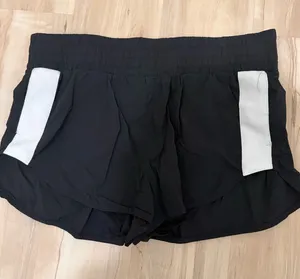 JoyLab Women’s Black Athletic Shorts with White Trim thumbnail 1