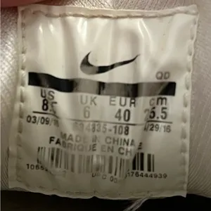 Nike Women’s Air Huarache Run White Combo 8.5 thumbnail 2