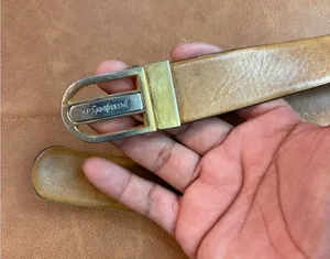 Vintage Yves Saint Laurent two tone buckle reversible belt thumbnail 1
