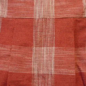 Sézane NWT Lizon in Ocre Ecru Plaid Tie Back Pleated Linen Dress 40 / US 8 thumbnail 5