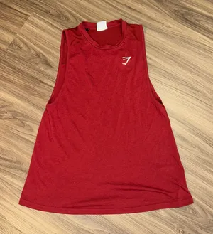 Gymshark Training Tank‎ Top - Women's Small Red Sleeveless Workout thumbnail 1