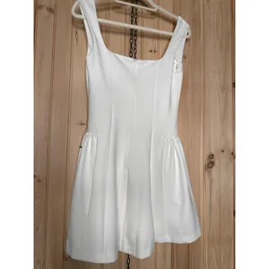 NWOT Lulus Roetta White Sleeveless Pleated Mini Dress Party Cocktail Classy Sz M thumbnail 6