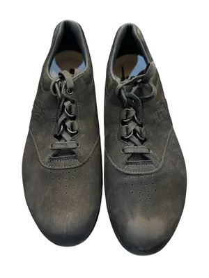 SAS Free Time Walking Shoe Black Suede Size 10 N Lace Up Tennis Sneaker thumbnail 1