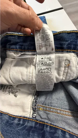 Levi's 505 Regular Fit Straight Leg Jeans Blue Denim W32 L34 Vintage Aesthetic thumbnail 12