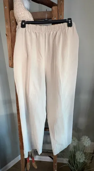 Liz Baker tan size 12 tall pull on elastic pants thumbnail 1