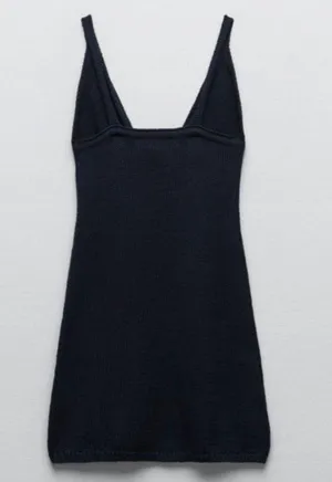 Zara ‼️ Knit Tie Front Mini Dress‼️ thumbnail 3