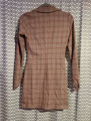 Zara | Plaid Button Down Shirt Dress, XS thumbnail 5