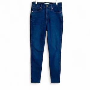 Madewell 10 High Rise Skinny Jeans Dark Wash‎ Size 26 For Your Tall Boots thumbnail 2