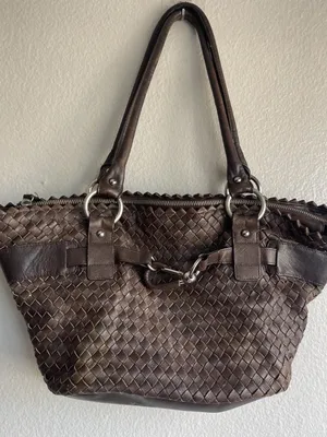 Nuovedive Leather Brown Handbag Shoulder Women’s Made in Italy thumbnail 8