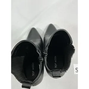 Womans Excellent Condition Top Moda Western Style Ankle Boots 6 Black thumbnail 5