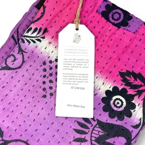 New Sari Bari Crossbody Satchel Bag | Vintage‎ Sari Purse | Handmade | India thumbnail 4