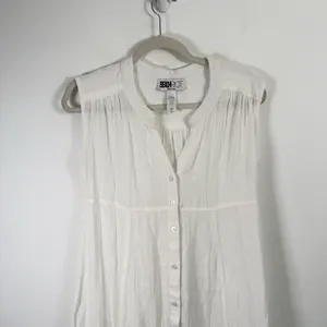 Beach Riot Sandra Midi Dress White Swim Coverup 100% Cotton Coastal Womens Small thumbnail 3