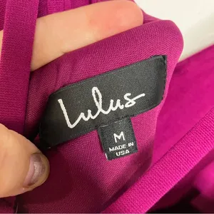 Lulus magenta sexy skater dress size‎ medium thumbnail 9