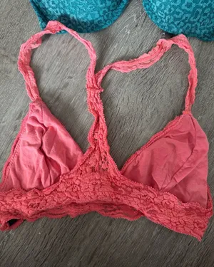 Lace Bralette in Coral Pink (S) thumbnail 1